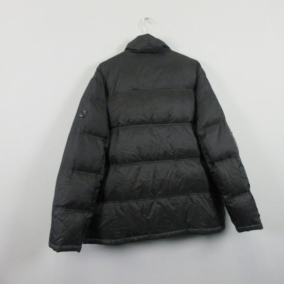 Tumi Tech Men's Black Down Feather Filled Puffer Jacket XL Coat Winter Ski - Picture 13 of 16